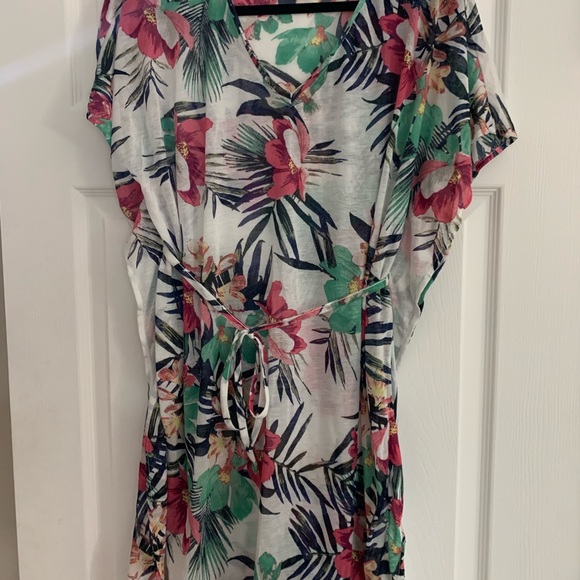 Floral Swimsuit Coverup - Picture 2 of 4